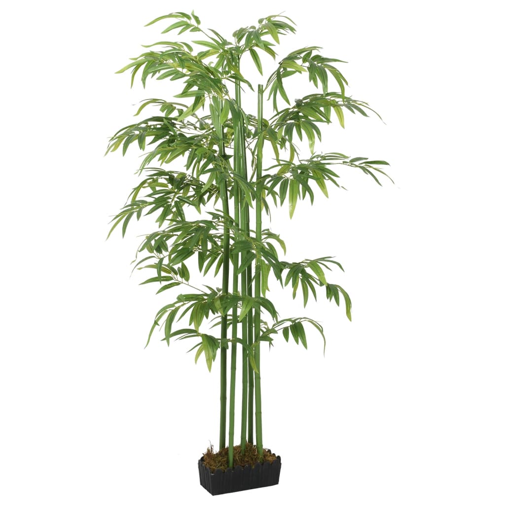 Konstväxt bambu 864 blad 180 cm grön