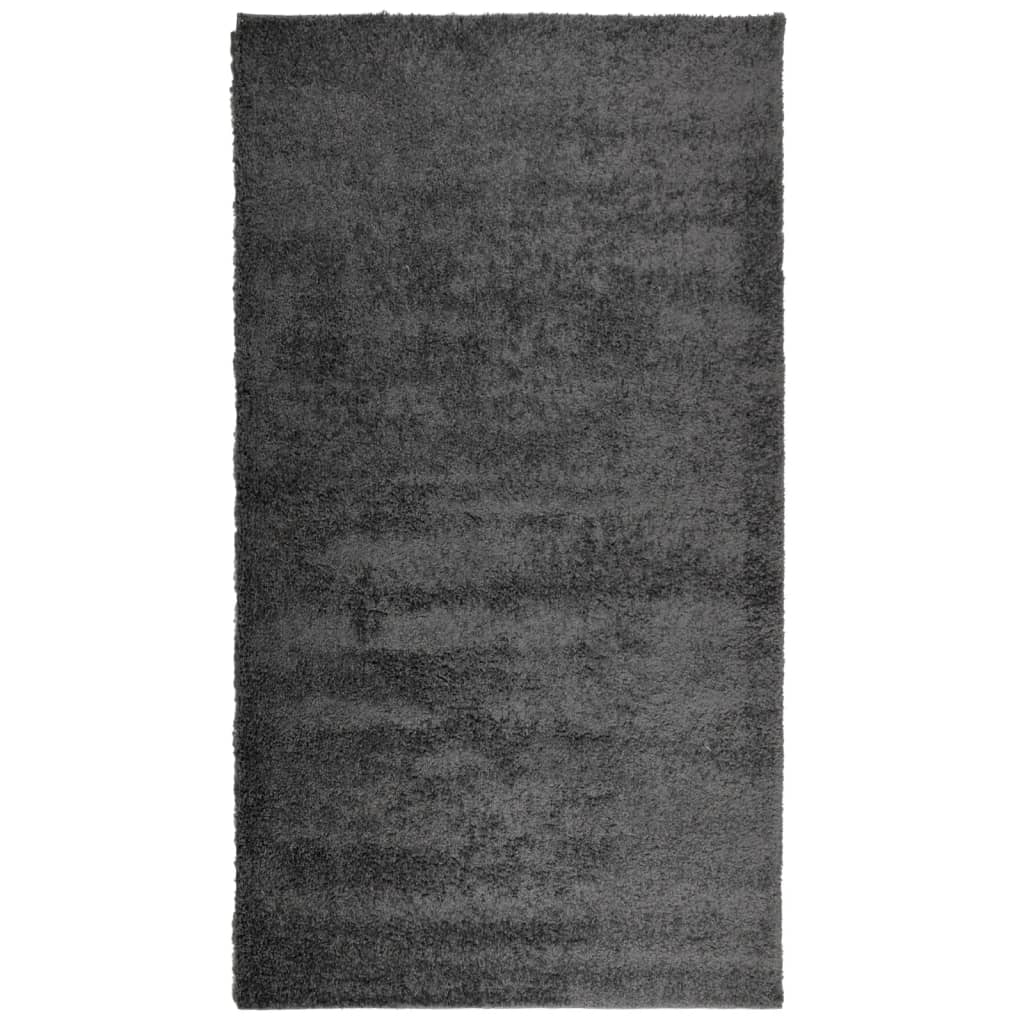 Ryamatta PAMPLONA lång lugg modern antracit 60x110 cm