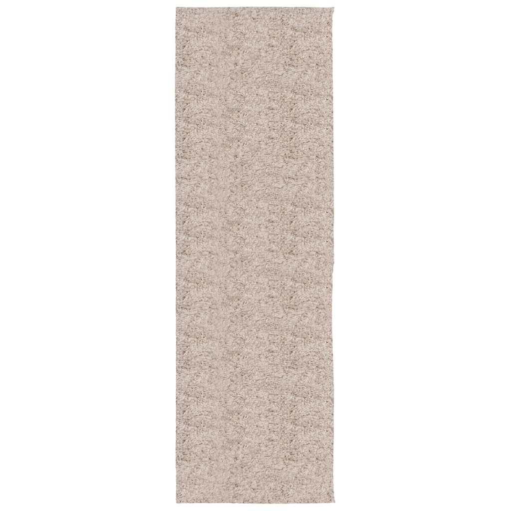 Ryamatta PAMPLONA lång lugg modern beige 80x250 cm