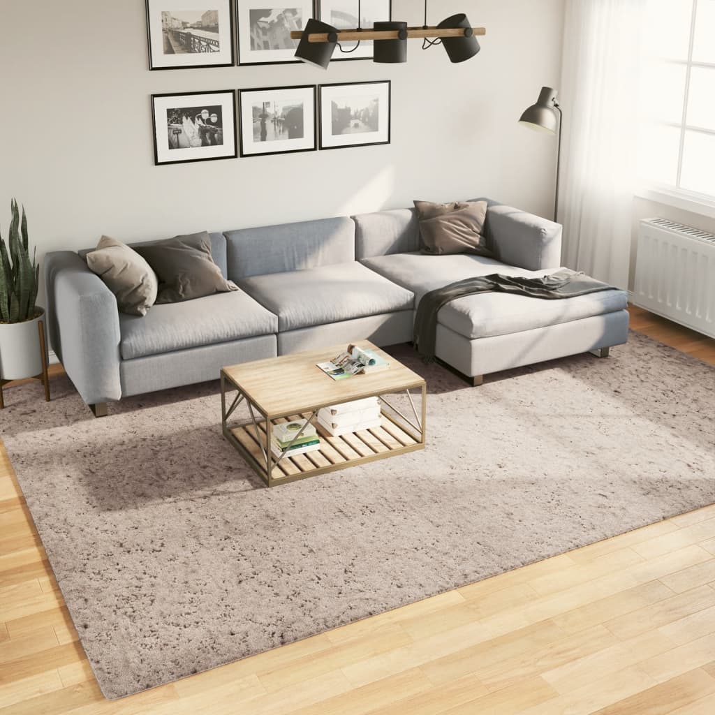 Ryamatta PAMPLONA lång lugg modern beige 240x340 cm