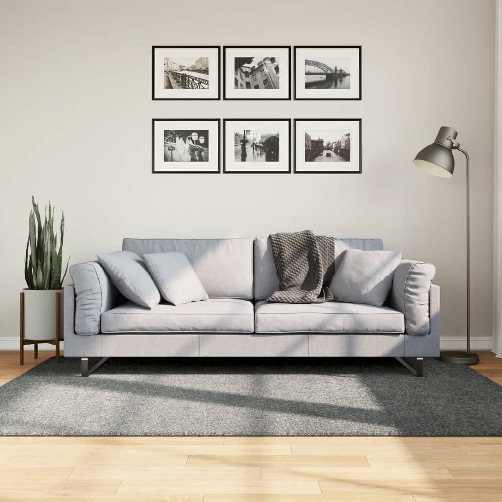 Ryamatta PAMPLONA lång lugg modern grön 140x200 cm