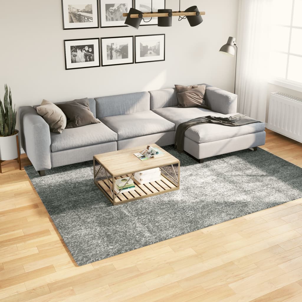 Ryamatta PAMPLONA lång lugg modern grön 200x280 cm