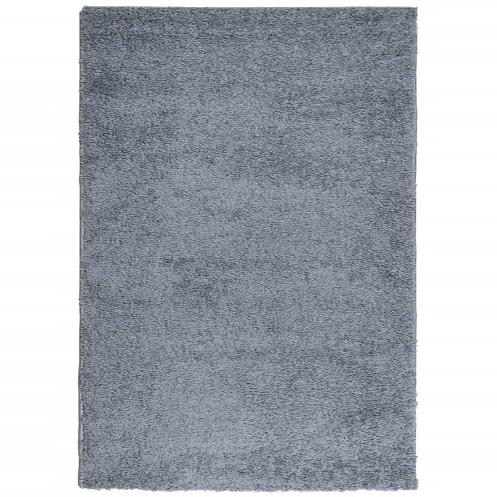 Ryamatta PAMPLONA lång lugg modern blå 120x170 cm