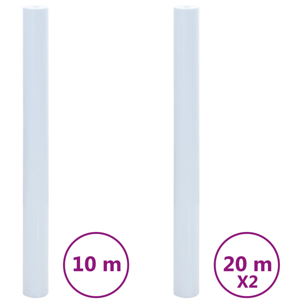 Fönsterfilmer 3 st statisk frostad transparent vit PVC