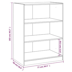 Garderob vit 77x48x102 cm konstruerat trä - njoyroom