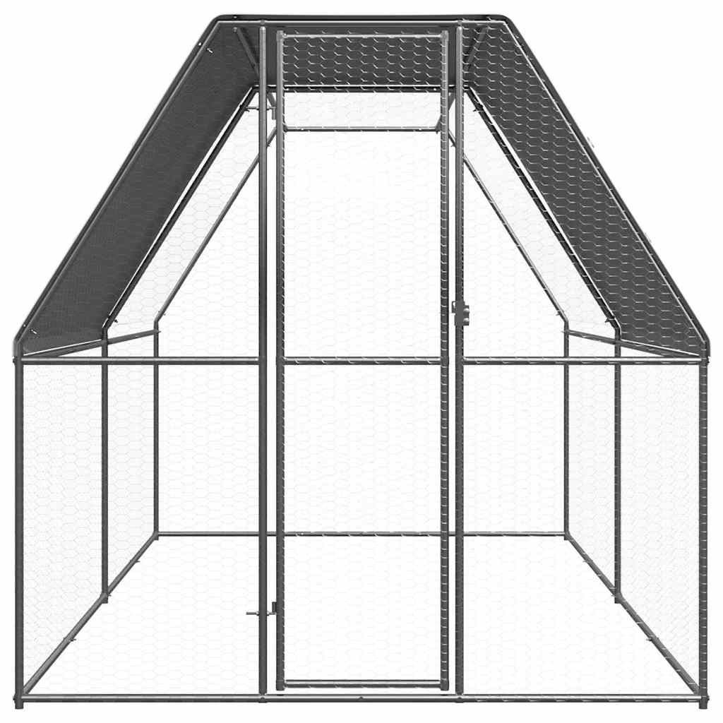 Hönsbur 2x4x2 m galvaniserat stål