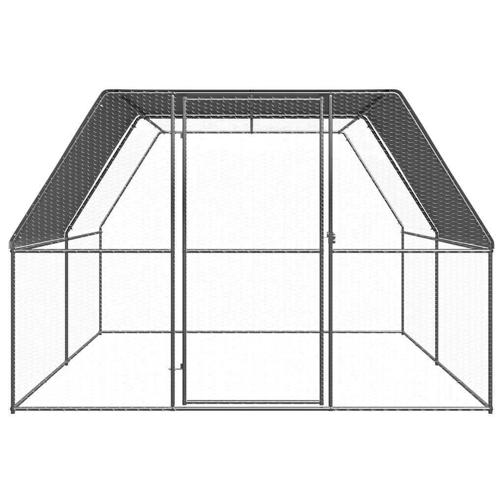 Hönsbur 3x4x2 m galvaniserat stål