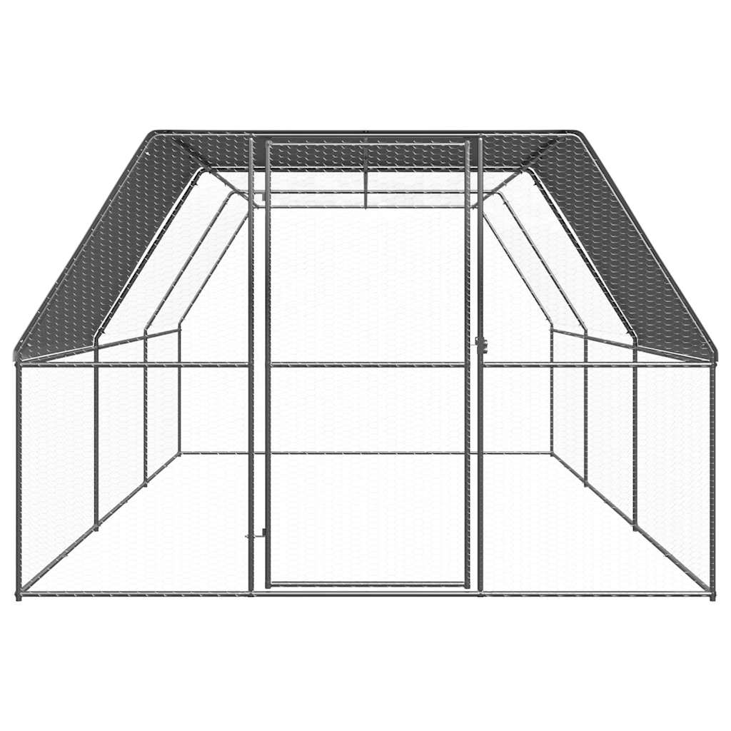 Hönsbur 3x6x2 m galvaniserat stål