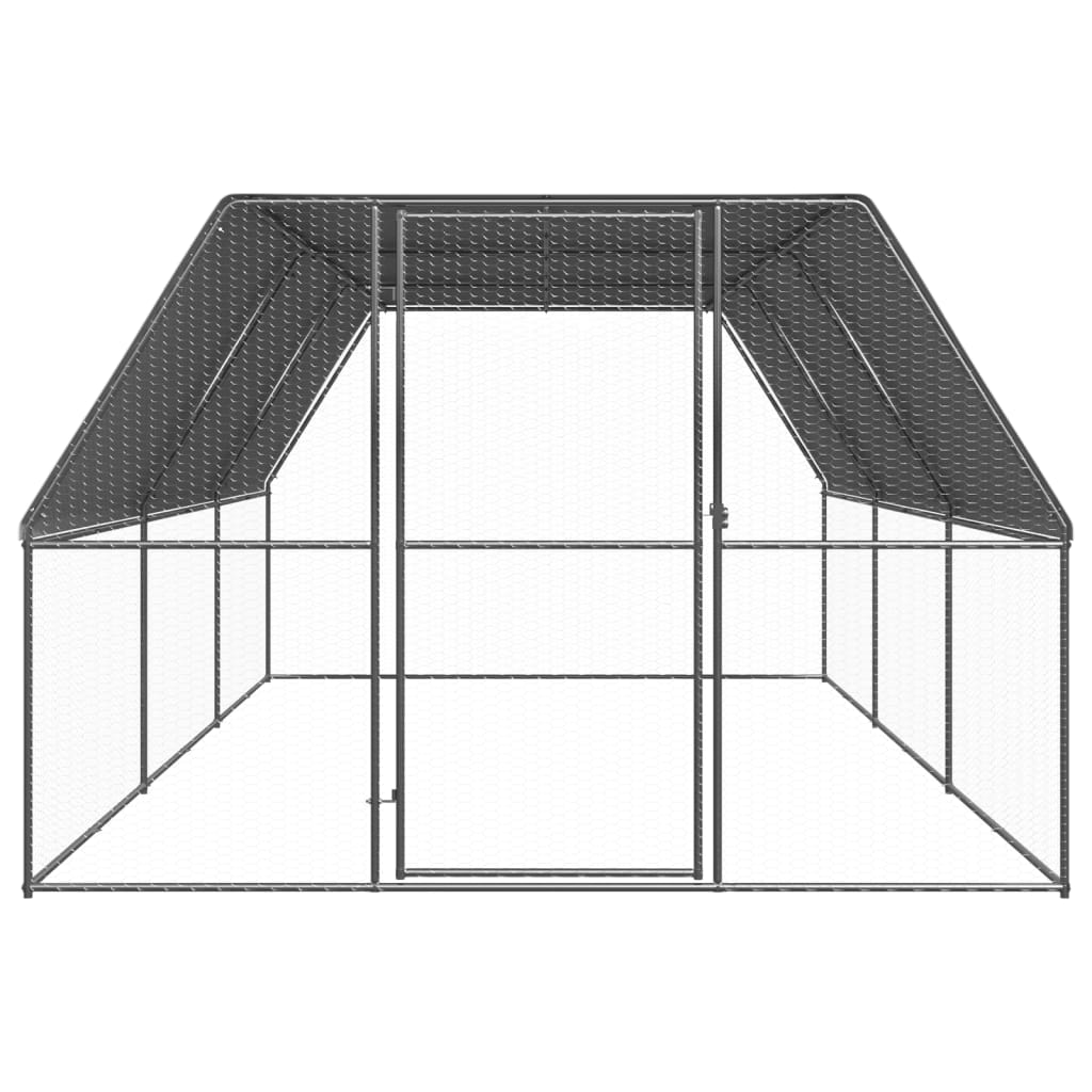 Hönsbur 3x6x2 m galvaniserat stål