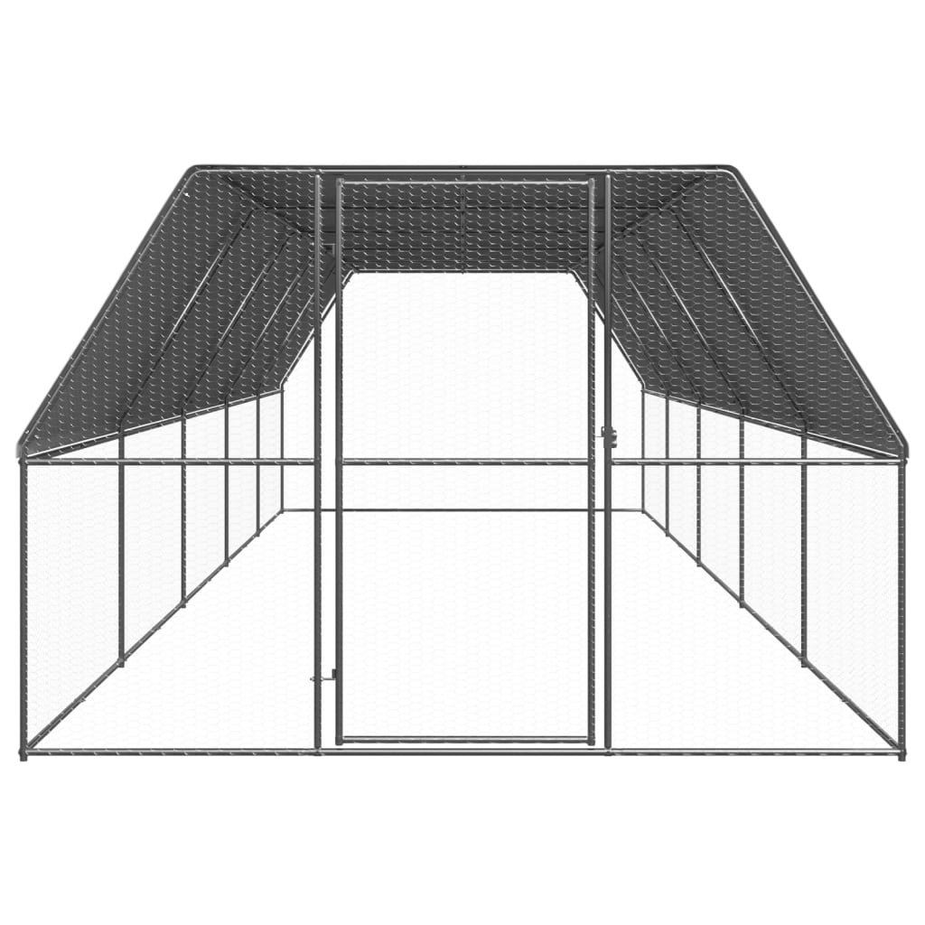 Hönsbur 3x10x2 m galvaniserat stål