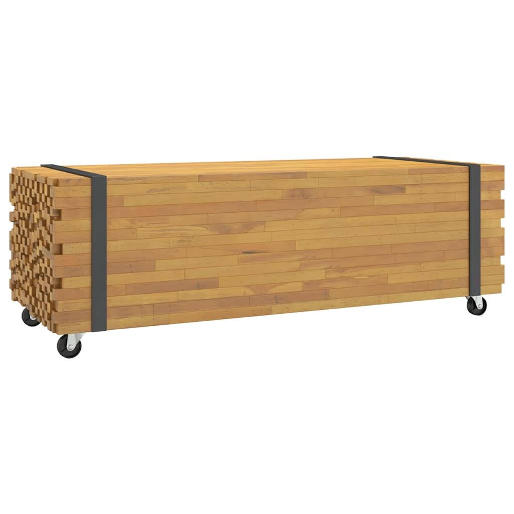 Soffbord 110x45x35 cm massiv teak