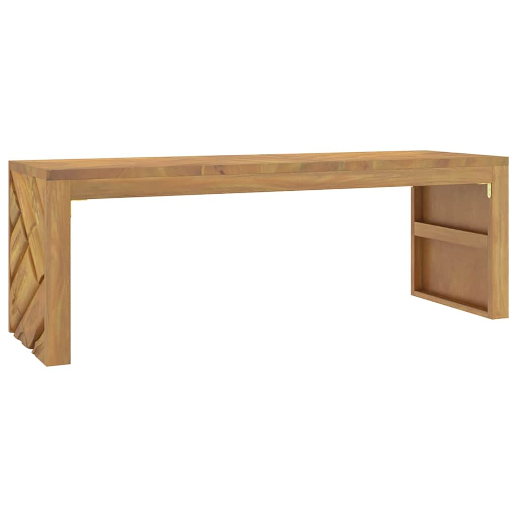 Soffbord 110x35x38 cm massiv teak