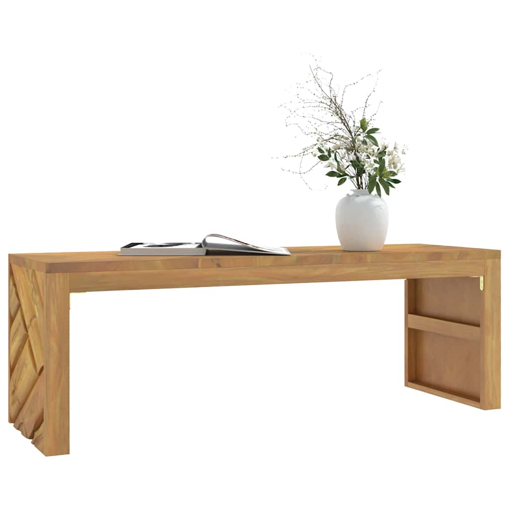 Soffbord 110x35x38 cm massiv teak