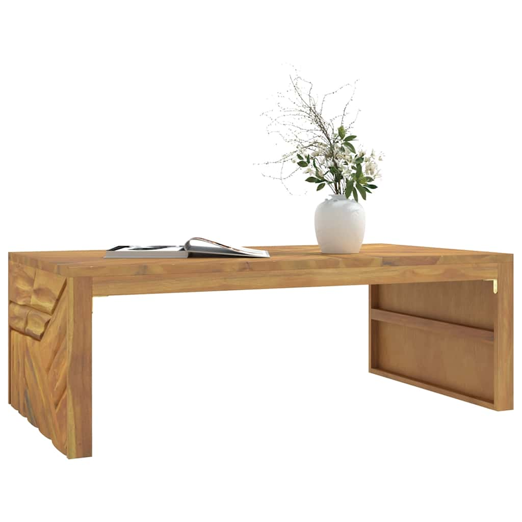 Soffbord 110x60x38 cm massiv teak