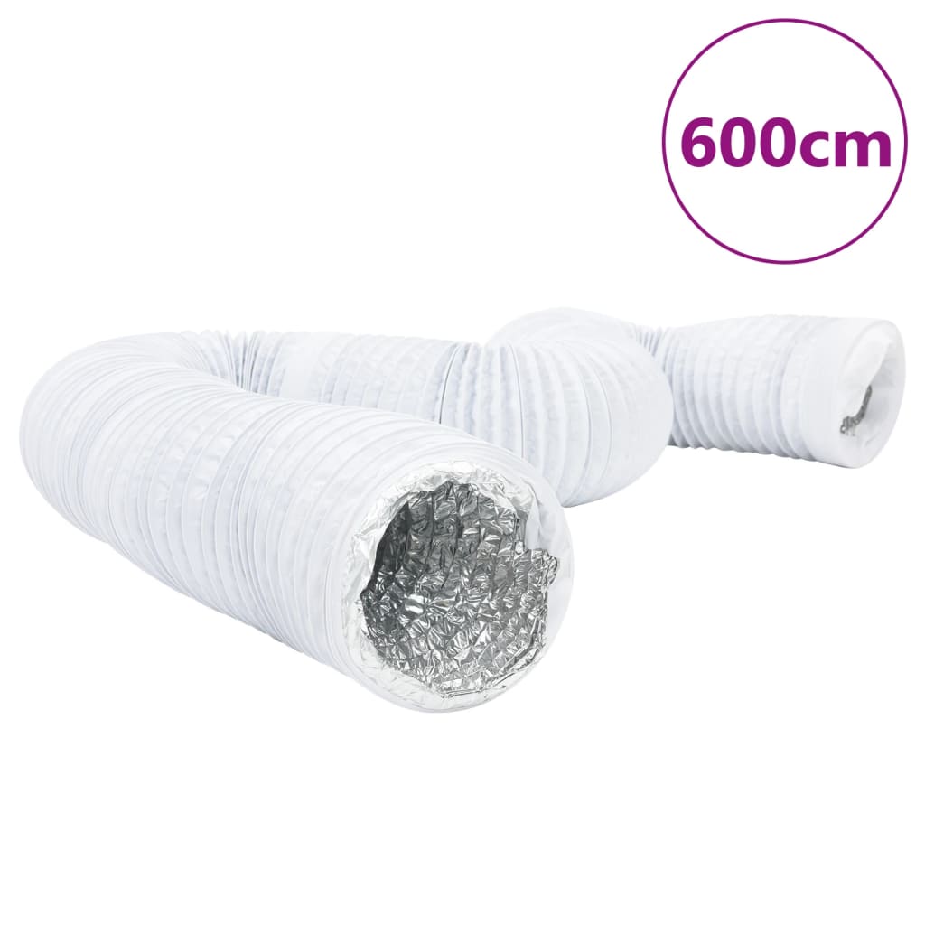 Ventilationskanal aluminium och PVC 6 m Ø12,5 cm