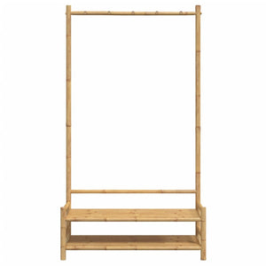 Klädställ med hyllor 103x40x183 cm bambu - njoyroom