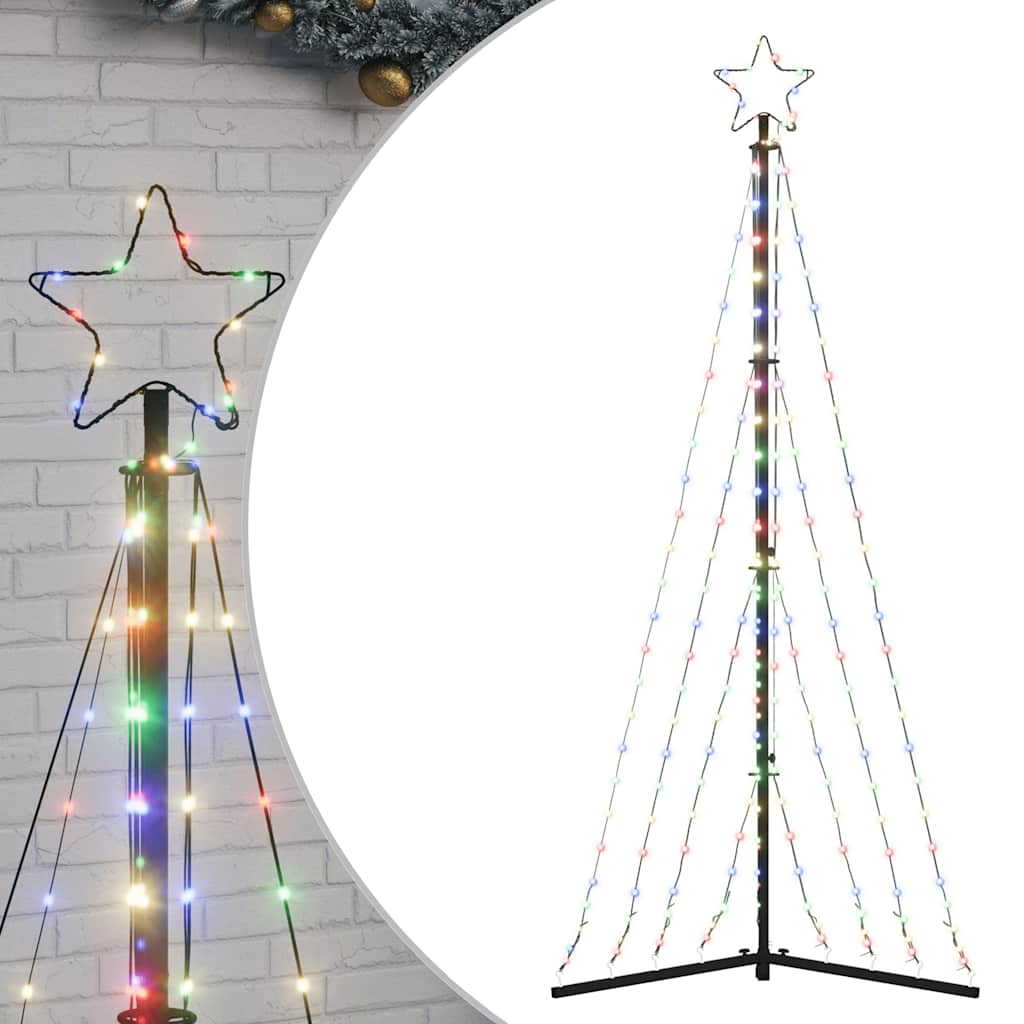 LED julgran 339 LEDs flerfärgad 187 cm