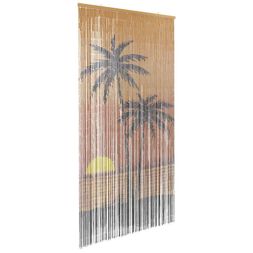 Insektsdörrgardin palmtryck 100x220 cm bambu