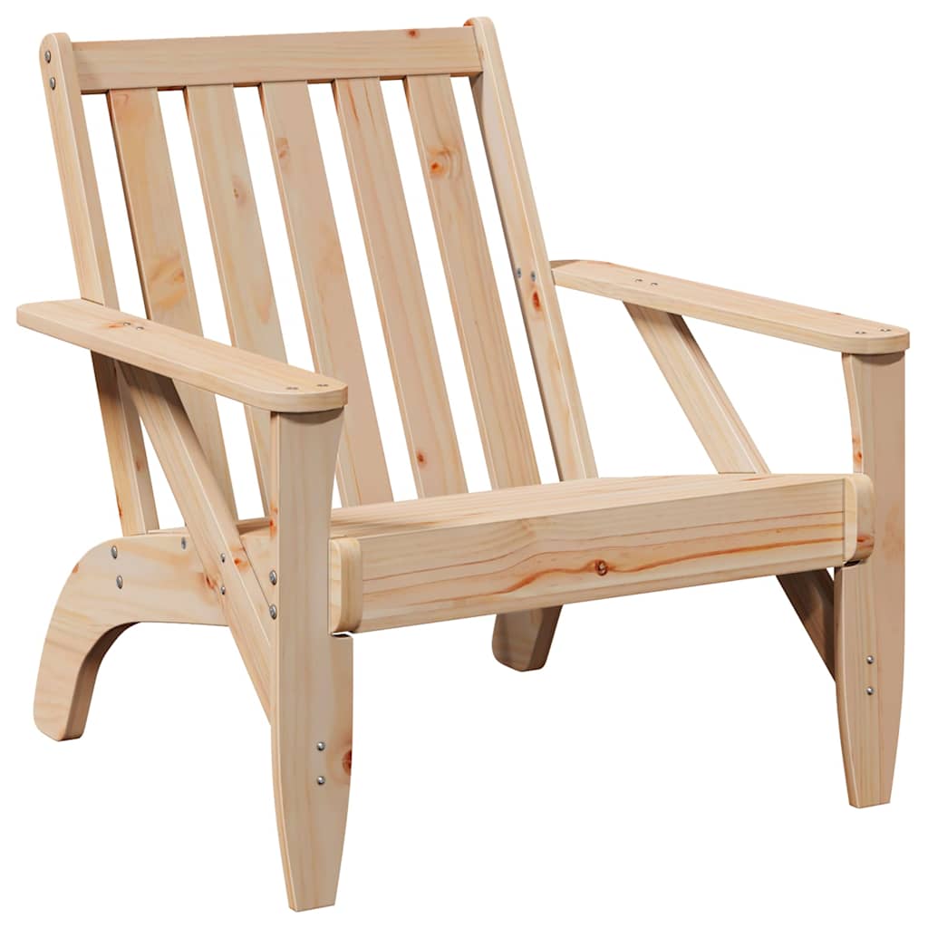 Adirondackstol 75x77x77 cm massiv furu