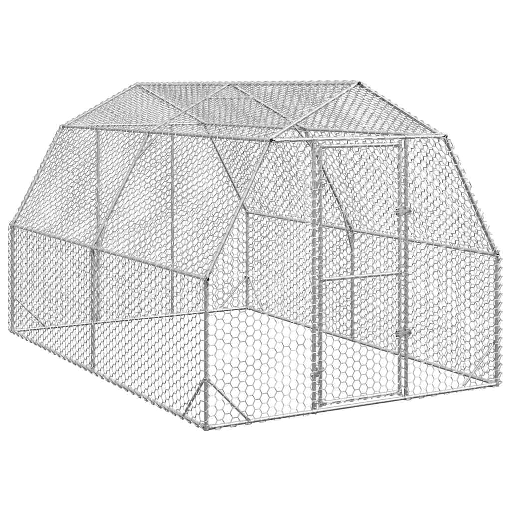 Hönsgård 2,5x4x2,25 m galvaniserat stål